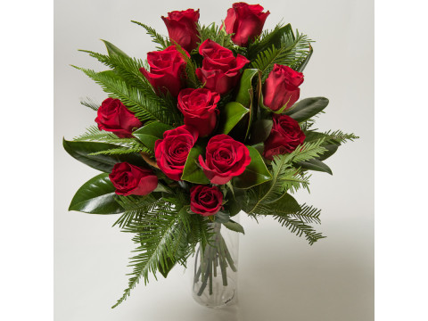 Classic Premium Quality Dozen Red Roses